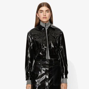 PSWL Proenza Schouler Vinyl Black Jacket 6 NWT
